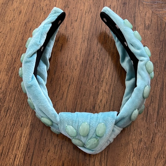 Lele Sadoughi Healing Stones Jade Headband One Size - Picture 2 of 8